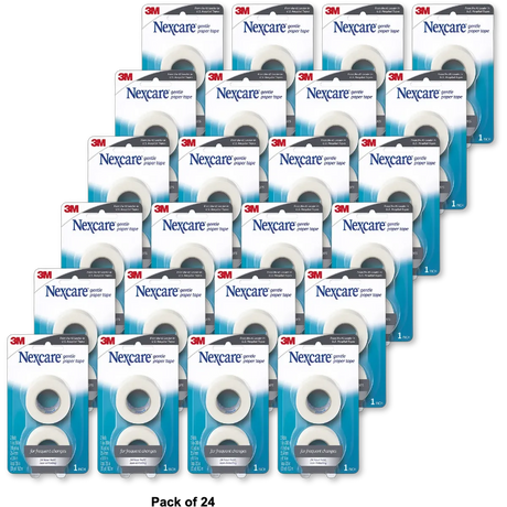 Nexcare Gentle Paper Tape for Frequent Changes 1.06Oz (Pack of 24)