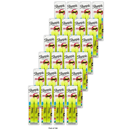 Sharpie Accent Highlighter Marker Point Yellow 0.2oz (Pack of 144)