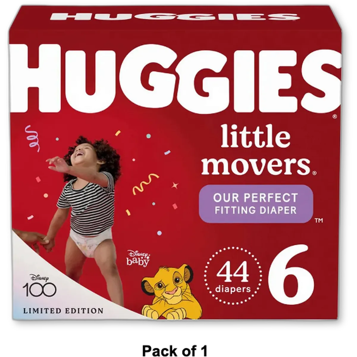 Huggies Little Movers Baby Diapers Size 6 65.6Oz (Pack of 1)