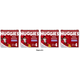 Huggies Little Movers Baby Disposable Diapers Size 4 (Pack Of 4)