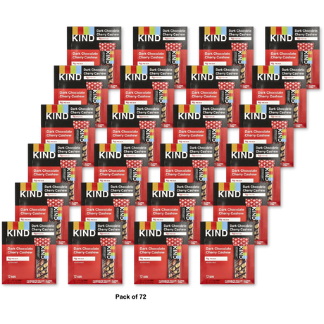 Kind Fruit And Nut Bar Dark Chocolate And Cherry Cashew 1.4Oz (Pack of 72)