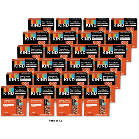 Kind Plus Peanut Butter Dark Chocolate Plus Protein Gluten Free Bars 1.4oz (Pack of 72)