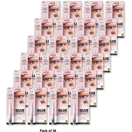 Kiss Lash Glue Liner Clear 0.02Oz (Pack Of 36)