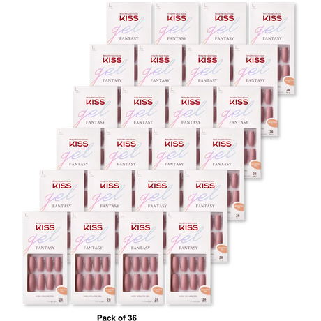 Kiss Nails Gel Ready To Wear Fake Nails Modern Art 0.63oz (Pack of 36)
