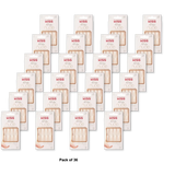 Kiss Salon Acrylic Nude French False Nail Kit Leilani 2.08oz (Pack of 36)