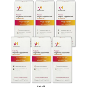 Vh Essentials Prebiotic Vaginal Suppositories15 Ea 1.6Oz (Pack Of 6)
