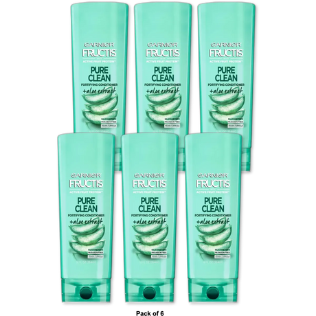 Garnier Fructis Pure Clean Hair Conditioner 12Oz (Pack of 6)