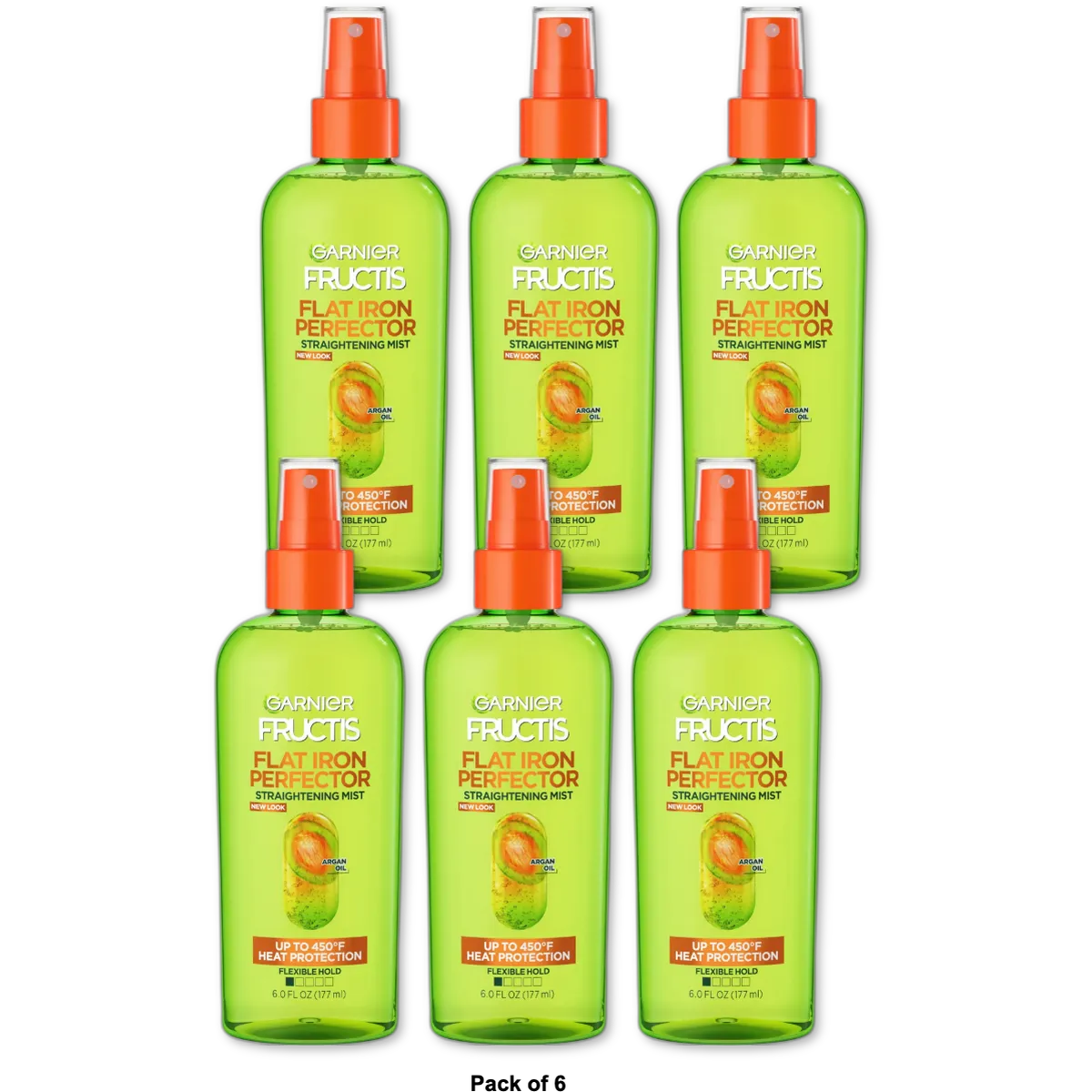 Garnier Fructis Sleek And Shine Flat Iron Perfector Straightening Mist6Oz (Pack of 6)