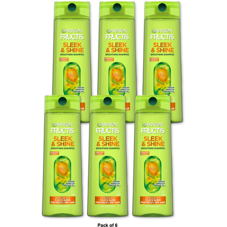 Garnier Fructis Sleek And Shine Fortifying Shampoo 12.5Oz (Pack of 6)