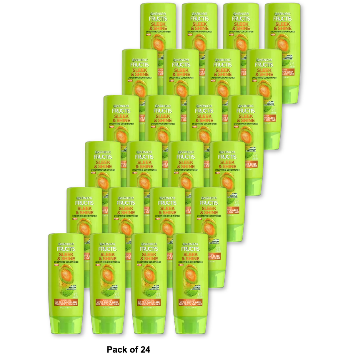 Garnier Fructis Sleek And Shine Smoothing Conditioner With Argan Oil 3Oz (Pack of 24)