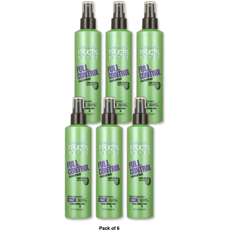 Garnier Fructis Style Full Control Hairspray Non-Aerosol Ultra Strong 8.5Oz (Pack of 6)