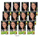 Garnier Nutrisse Nourishing Color Creme 11 Blackest Black 1 Kit 8.48oz (Pack of 12)