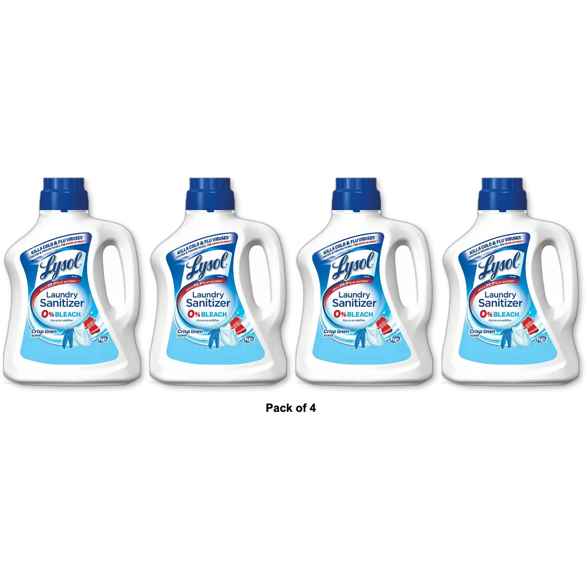 Lysol Laundry Sanitizer Crisp Linen 90Oz (Pack of 4)