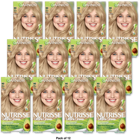 Garnier Nutrisse Permanent Creme Light Natural Blonde Haircolor 8.48oz (Pack of 12)