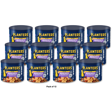 Planters Salted Mixed Nuts Party Snacks 10.3Oz (Pack of 12)