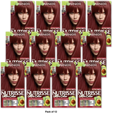 Garnier Nutrisse Ultra Color Nourishing Hair Color Creme R3 Light Intense Auburn 8.48oz (Pack of 12)