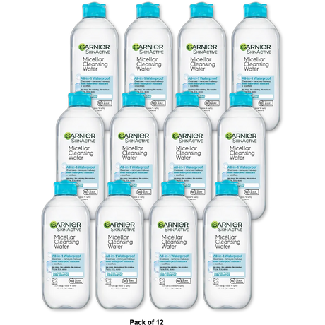 Garnier Skin Active All In 1 Micellar Cleansing Water Waterproof 13.5Oz (Pack of 12)