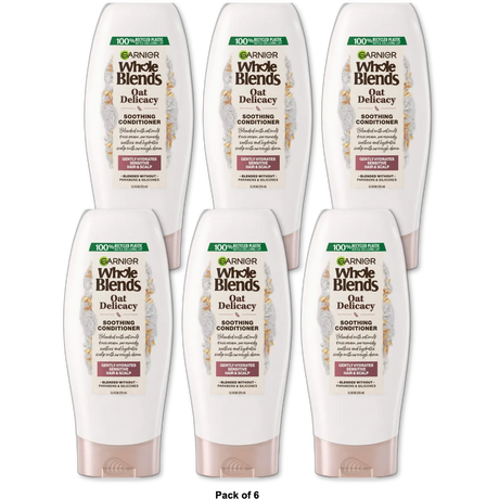 Garnier Whole Blends Gentle Conditioner Oat Delicacy 12.5Oz (Pack of 6)