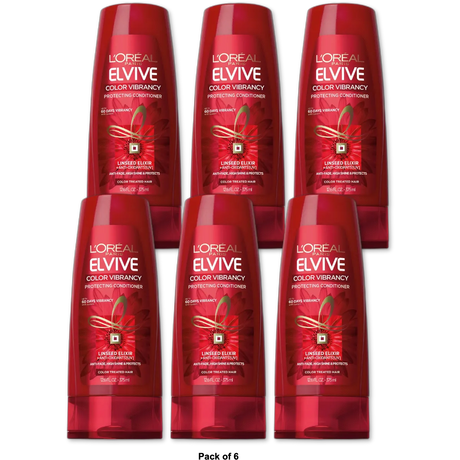 Loreal Paris Advanced Haircare Color Vibrancy Nourishing Conditioner12.6Oz (Pack of 6)