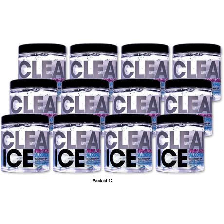 Ampro Clear Ice Gel Firm Flexible Alcohol Hold 8.8Oz (Pack of 12)