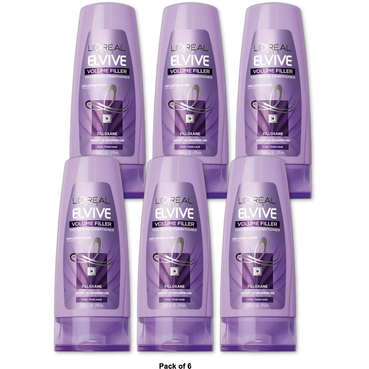 Loreal Paris Advanced Haircare Volume Filler Thickening Conditioner 12.6Oz (Pack of 6)