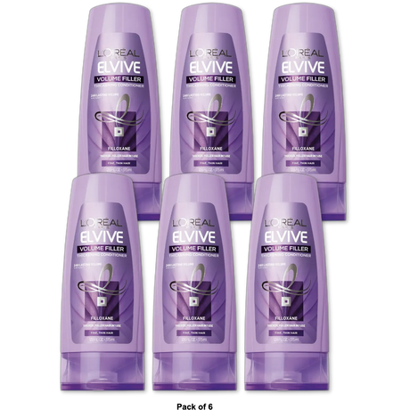 Loreal Paris Advanced Haircare Volume Filler Thickening Conditioner 12.6Oz (Pack of 6)