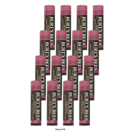 Burts Bees Tinted Lip Balm Hibiscus 0.15Oz (Pack Of 16)