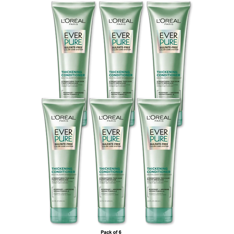 Loreal Paris Ever Strong Sulfate Free Thickening Hair Conditioner 8.5Oz (Pack of 6)