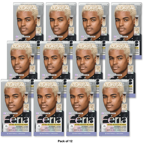 LOreal Paris Feria Deep Conditioning Hair Color 205 Extra Bleach Blonde 8oz (Pack of 12)