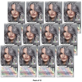 LOreal Paris Feria Multi-Faceted Shimmering Permanent Hair Color S1 Smokey Silver 8oz (Pack of 12)