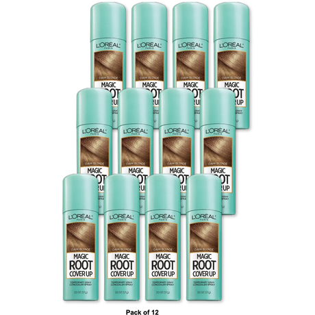 L'oreal Paris Magic Root Cover Up Gray Concealer Spray Dark Blonde 2Oz (Pack of 12)