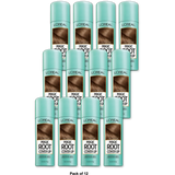 LOreal Paris Magic Root Cover Up Temporary Gray Concealer Spray Light Brown 2Oz (Pack of 12)