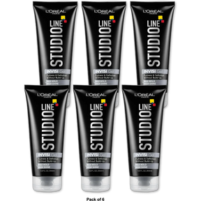 L'Oreal Paris Studio Line Invisi Gel Max Hold High Shine Hair Styling Gel 6.8Oz (Pack of 6)