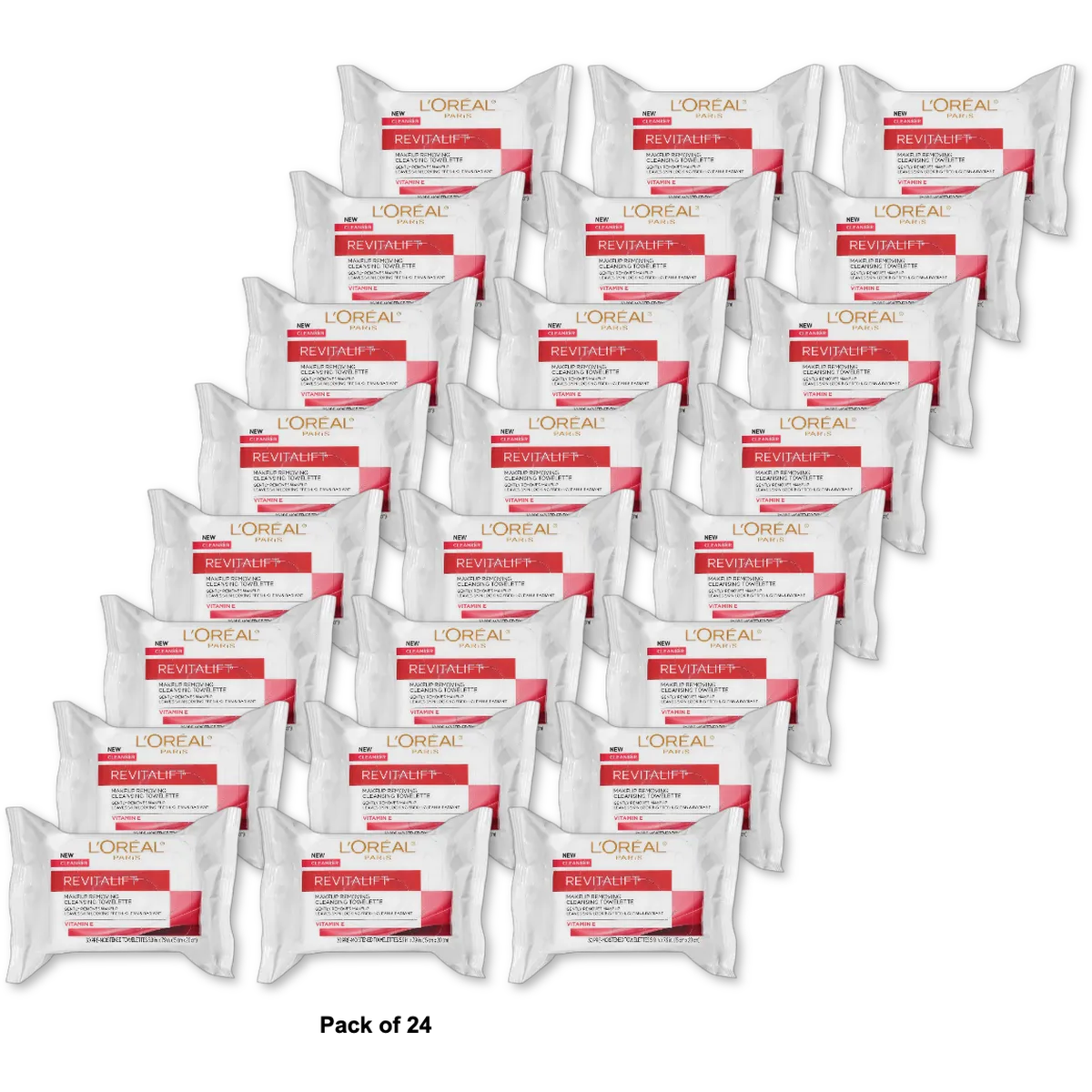 Loreal Revitalift Radiant Smoothing Wet Cleansing Towelettes (Pack Of 24)