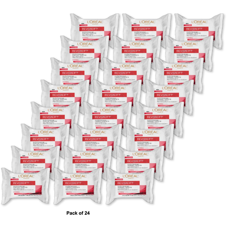 Loreal Revitalift Radiant Smoothing Wet Cleansing Towelettes (Pack Of 24)