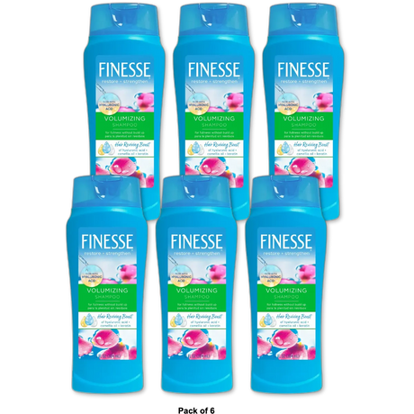 Finesse Volumize + Strengthen Volumizing Hair Shampoo 13 flOz (Pack of 6)