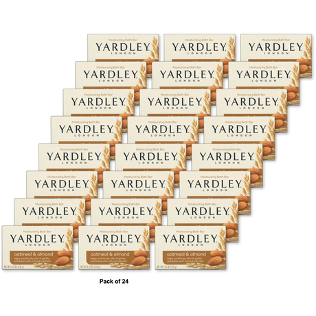 Yardley London Natural Oatmeal And Almond Moisturizing Bar Soap 4.25Oz (Pack of 24)