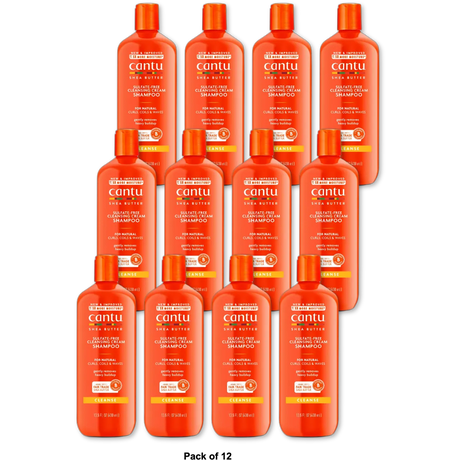 Cantu Shea Butter For Natural Hair Cleansing Cream Shampoo 13.5Oz (Pack of 12)