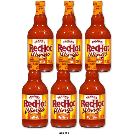 Franks Red Hot Buffalo Wing Sauce 23Oz (Pack of 6)