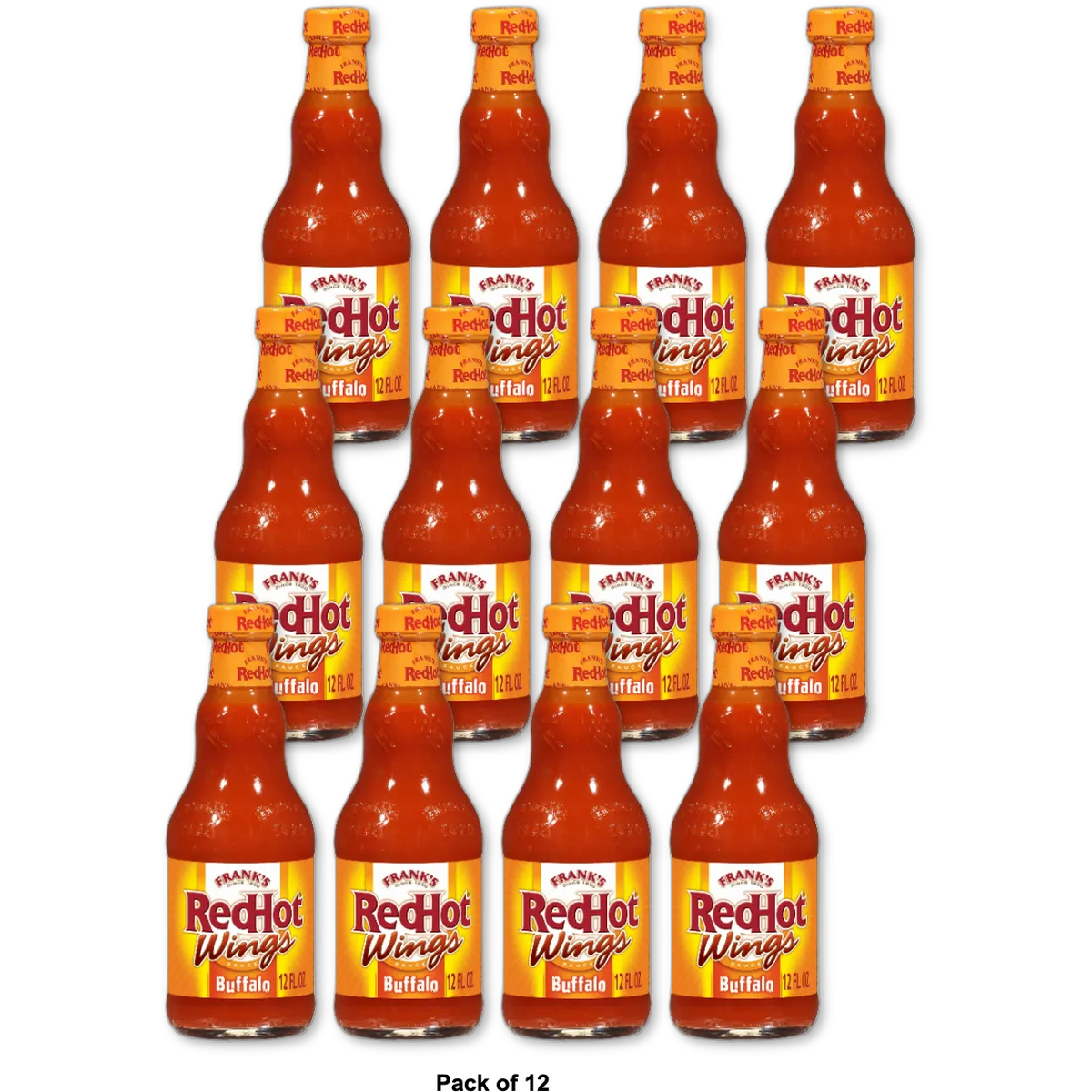 Franks RedHot Buffalo Wings Sauce 12Oz (Pack of 12)