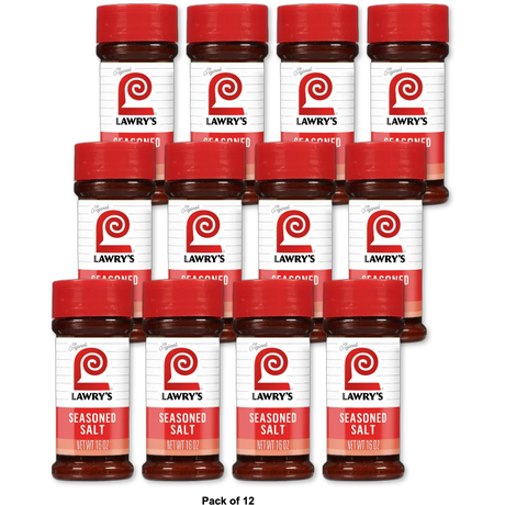 Lawrys Economy Size Seasoned Salt Mixed Spices and Seasonings 16Oz (Pack of 12)