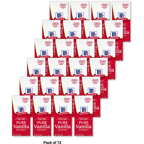 Mc Cormick All Natural Pure Vanilla Extract 4Oz (Pack of 72)