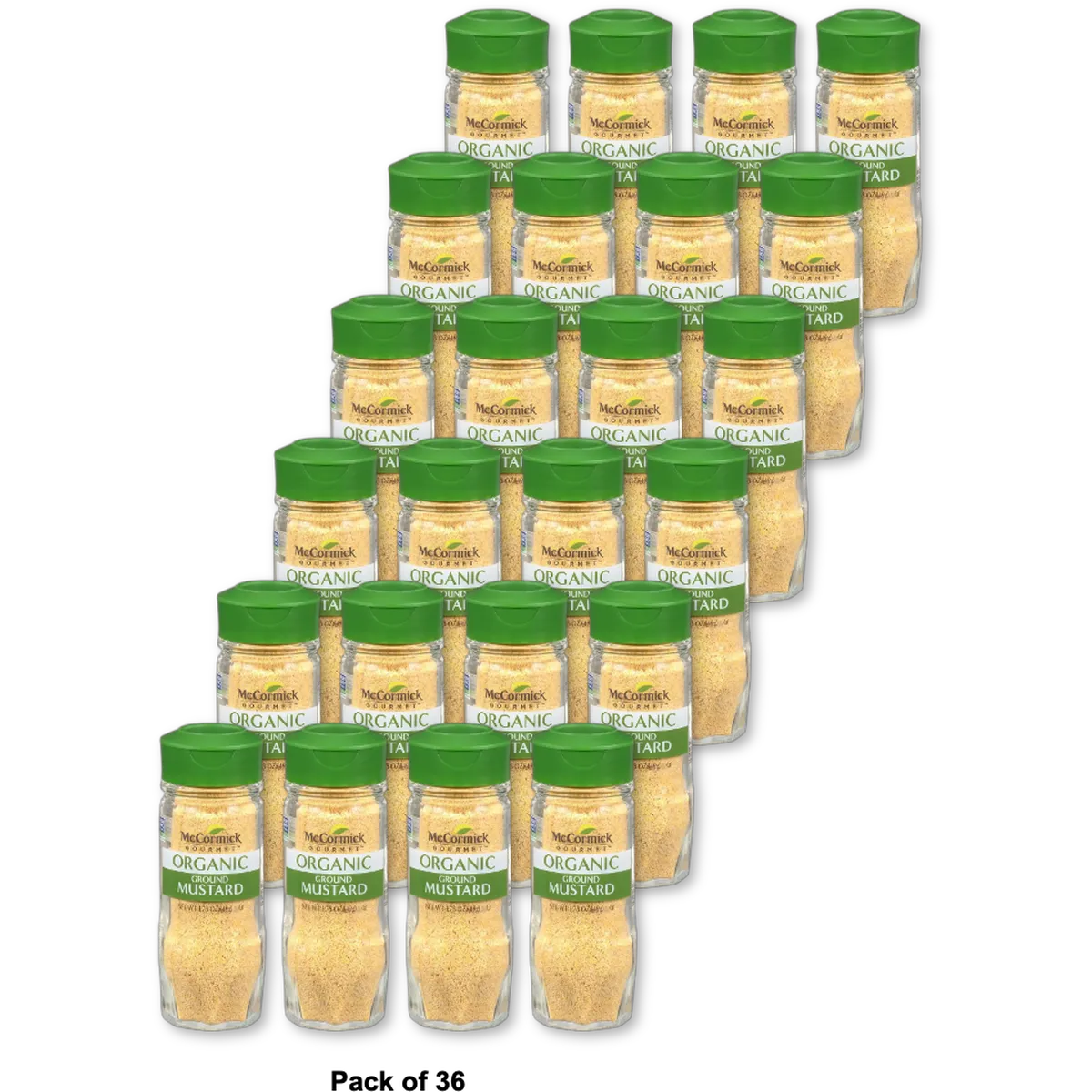 McCormick Gourmet Organic Ground Mustard 1.75Oz (Pack of 36)