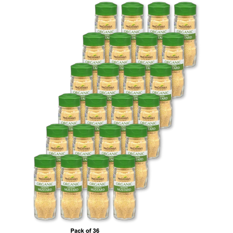 McCormick Gourmet Organic Ground Mustard 1.75Oz (Pack of 36)
