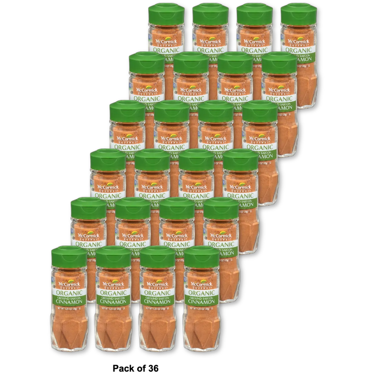 McCormick Gourmet Organic Ground Saigon Cinnamon 1.25Oz (Pack of 36)