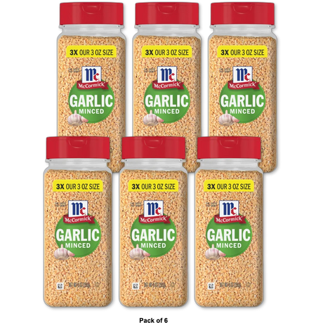 McCormick Minced Garlic 9Oz (Pack of 6)