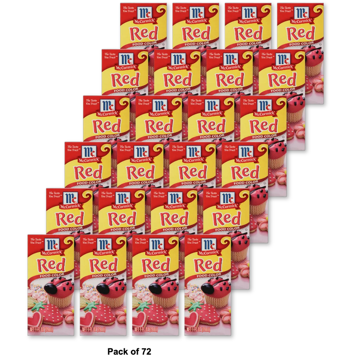 McCormick Red Food Color 1Oz (Pack of 72)