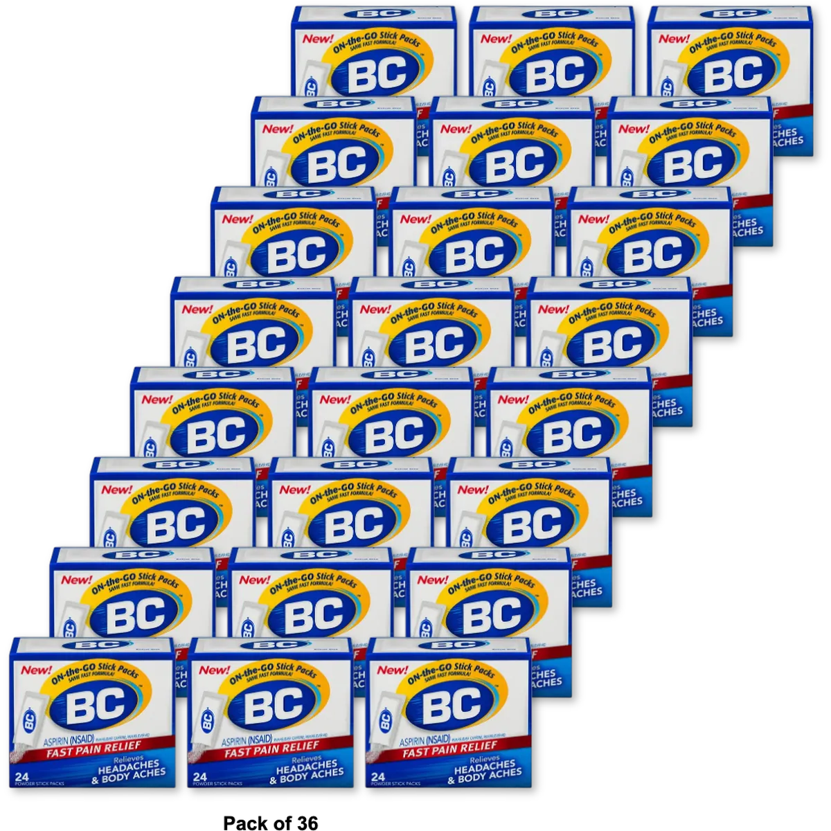 Bc Headache Powder Packets 24Ea 0.16Oz (Pack Of 36)