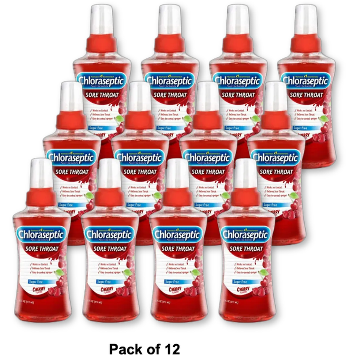 Chloraseptic Sore Throat Spray Cherry6Oz (Pack of 12)