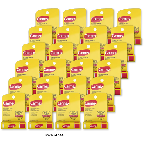 Carmex Lip Balm Everyday Protecting Original 0.15Oz (Pack of 144)